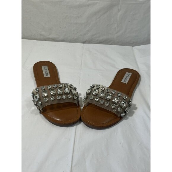STEVE MADDEN Acasia Embellished Sandals  Slip On Sandals Sz 7.5 - Picture 8 of 16